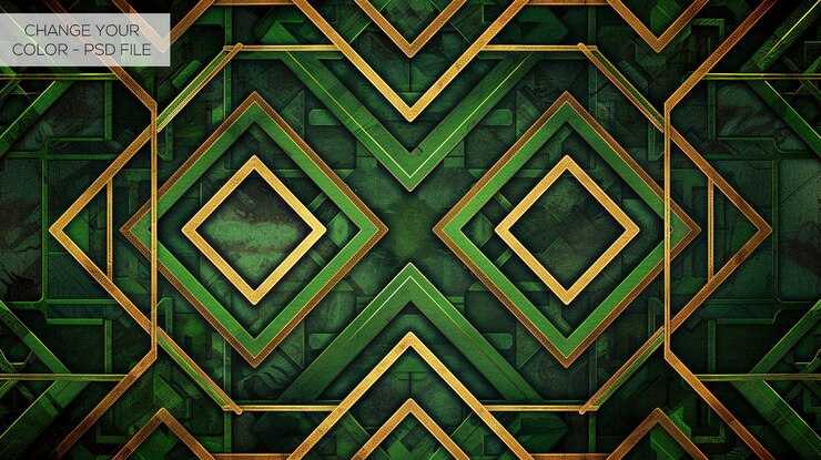 PSD un fond vert clair avec des points noirs et des lignes transversales dans le style de conception plate minimaliste