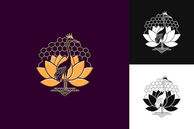 un fond violet avec une fleur jaune et une fleur jaunâtre