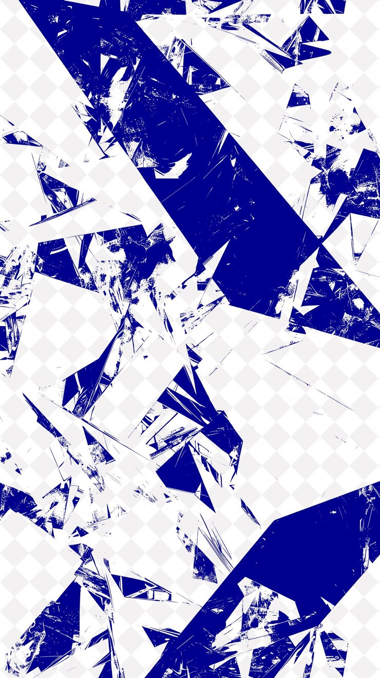 PSD un fondo abstracto azul y blanco con un patrón geométrico de triángulos