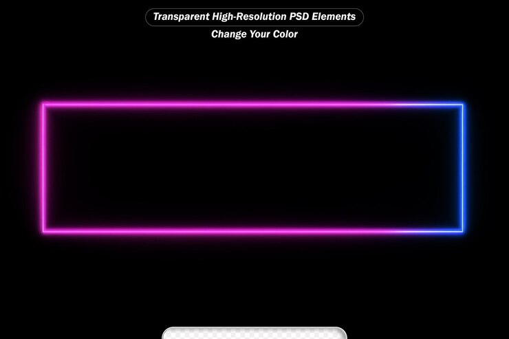 PSD fondo abstracto de coloridas líneas onduladas de neón que brillan en la oscuridad