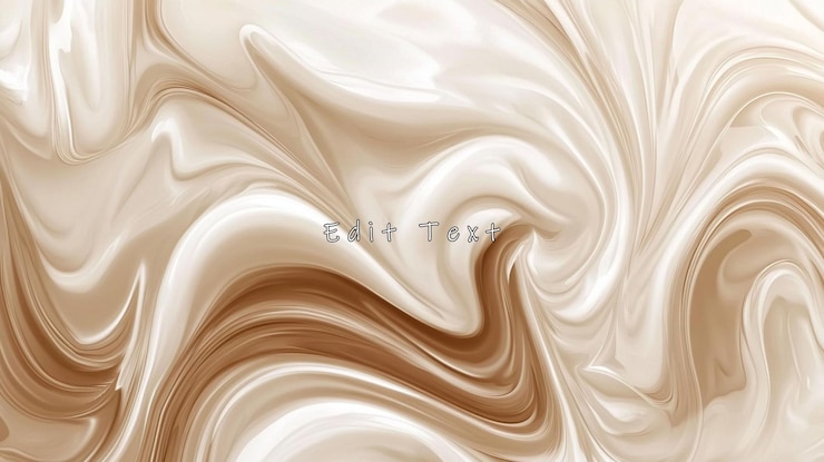 PSD fondo abstracto giratorio de color beige cremoso y marrón