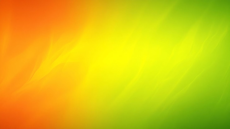 PSD fondo abstracto de gradiente naranja y verde con rayas suaves de luz