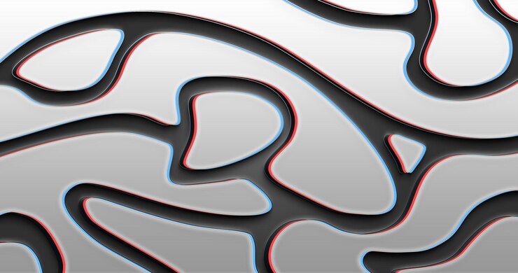 PSD fondo abstracto moderno psd, papel tapiz de escritorio horizontal con efecto 3d, telón de fondo panorámico 4k