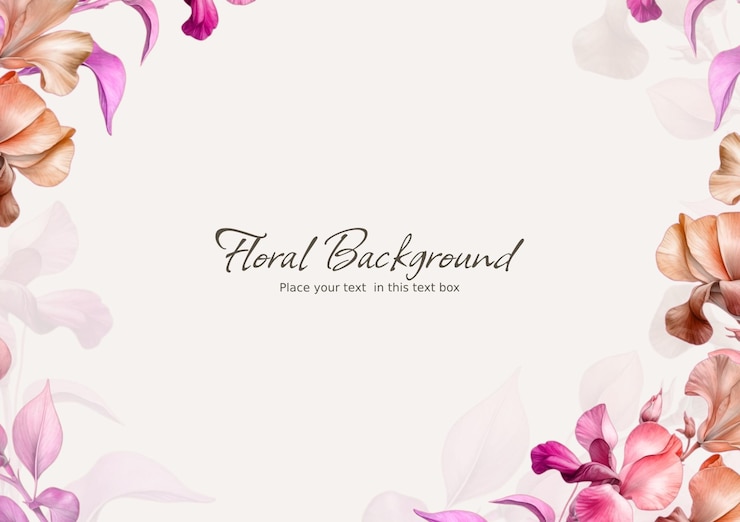 PSD fondo de acuarela floral