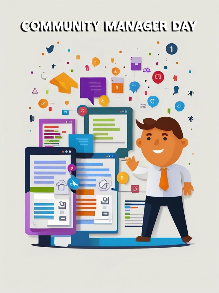 PSD fondo del administrador de la comunidad con archivo editable