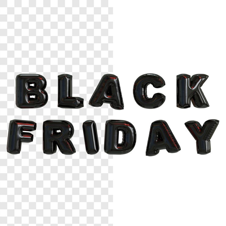 Fondo Alfa De Efecto De Texto 3d De Viernes Negro