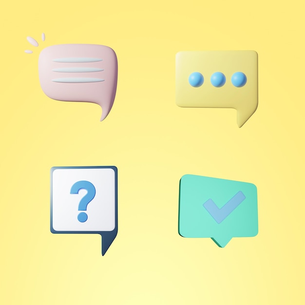 Un fondo amarillo tiene diferentes mensajes como un signo de interrogación y un signo de interrogación.