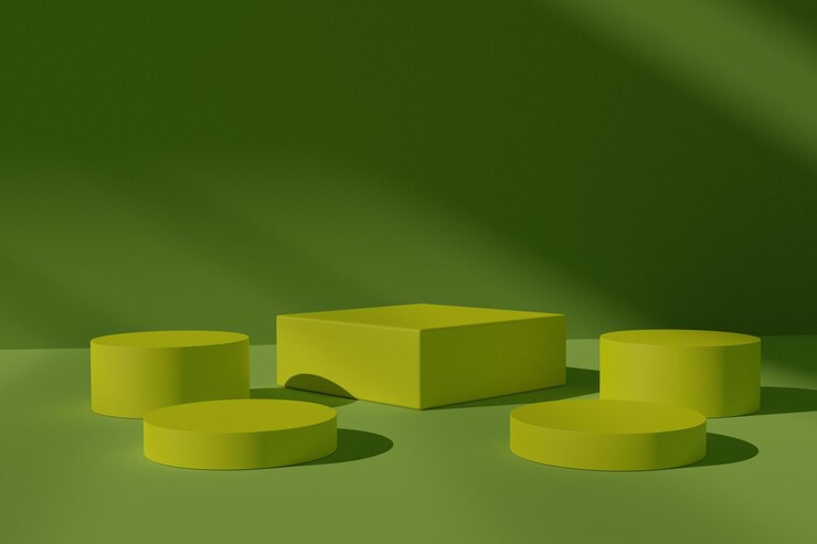 Fondo astratto di scena del podio 3d vuoto