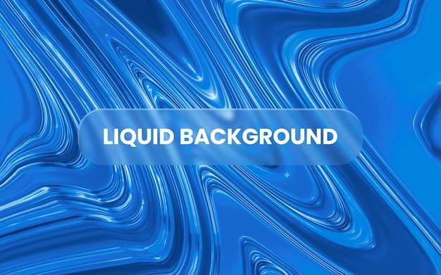 Fondo azul líquido con forma de glassmorphism