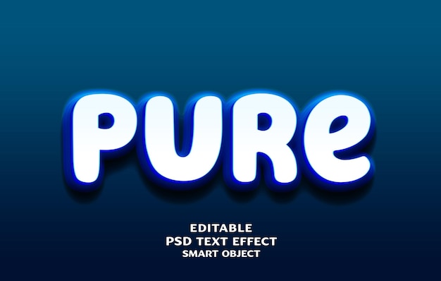 un fondo azul con la palabra puro inteligente