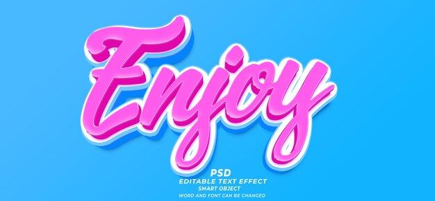 Un fondo azul y rosa azul con el efecto de texto editable de texto.