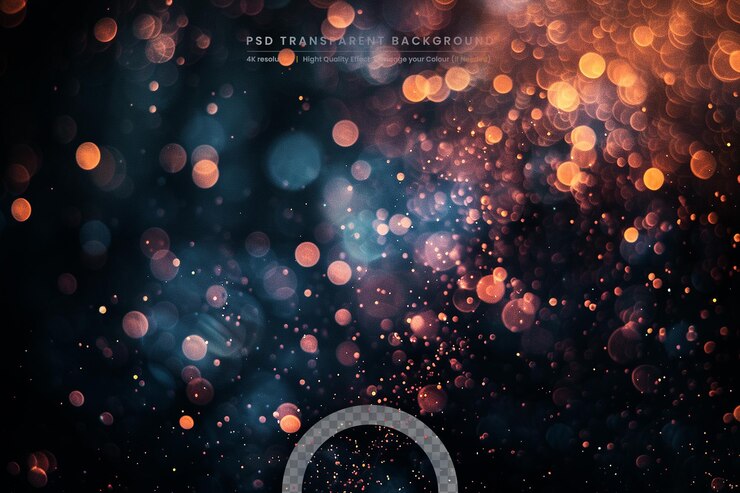 PSD fondo bokeh abstracto imagen de iluminación de brillo desenfocado para arte y diseño