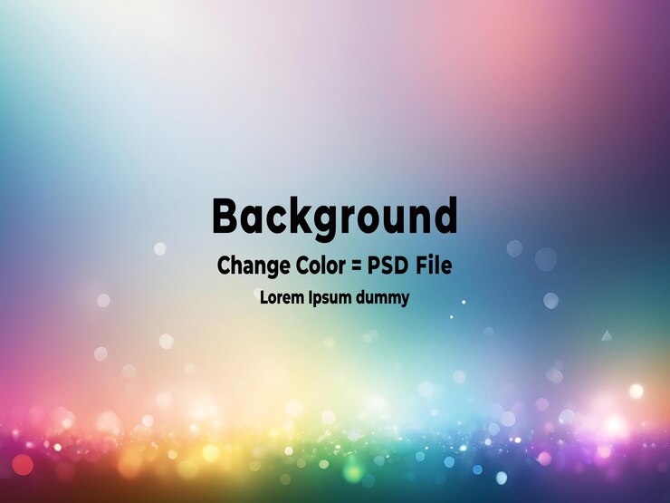 PSD el fondo de bokeh de colores suaves y abstractos de psd