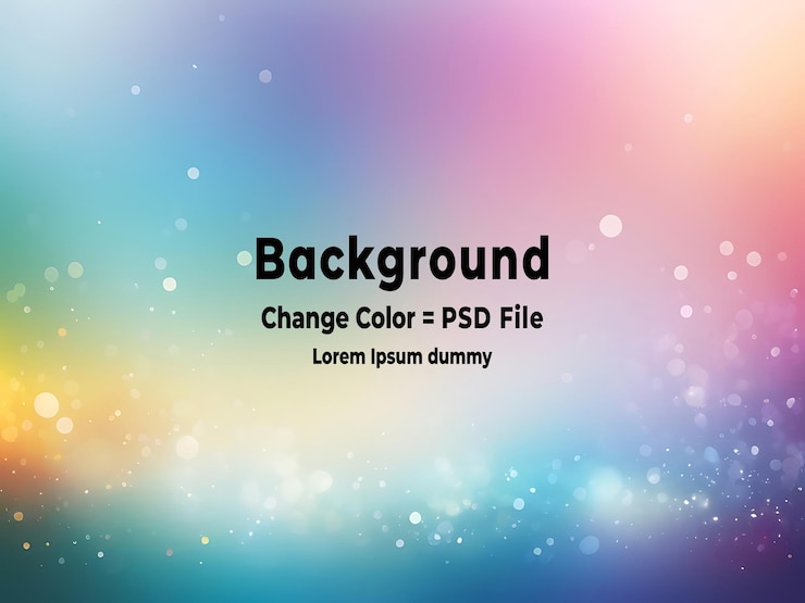 PSD el fondo de bokeh de colores suaves y abstractos de psd