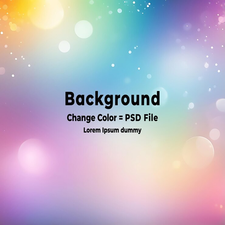 PSD el fondo de bokeh de colores suaves y abstractos de psd