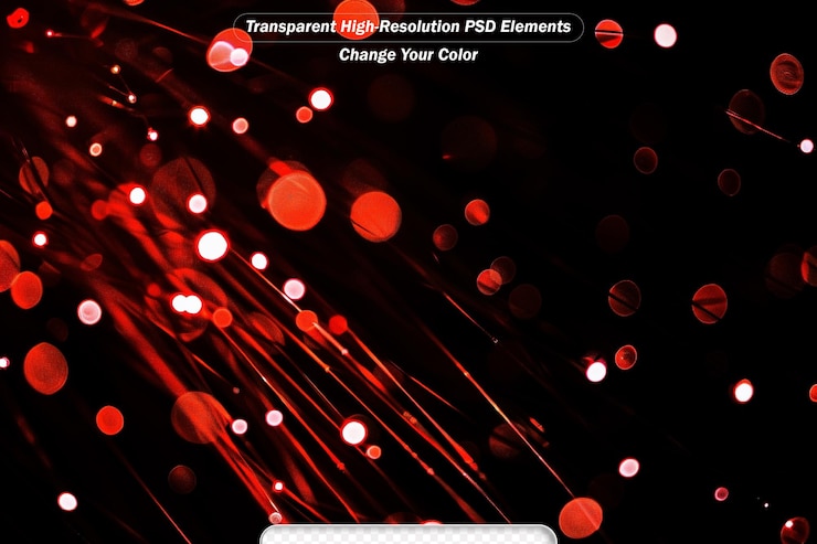 PSD fondo bokeh rojo