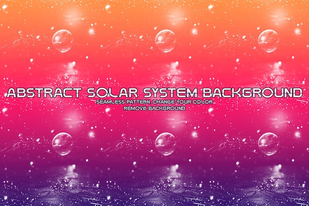 Fondo de brillo del sistema solar editable textura líquida minimalista