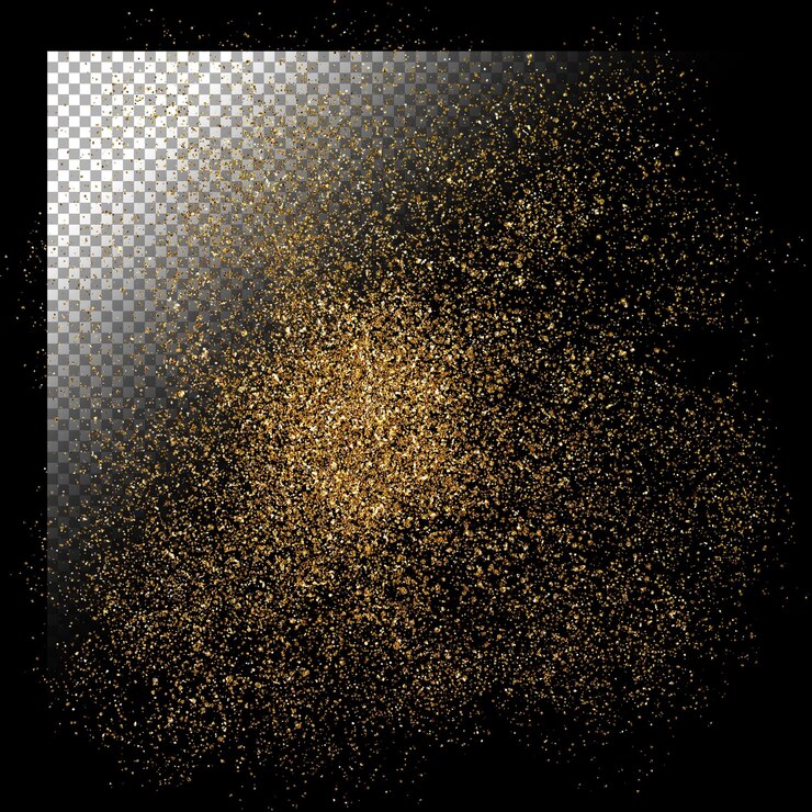Fondo de brillo sobre fondo transparente