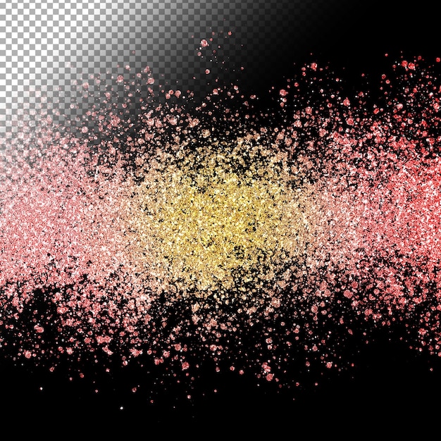 Fondo de brillo sobre fondo transparente
