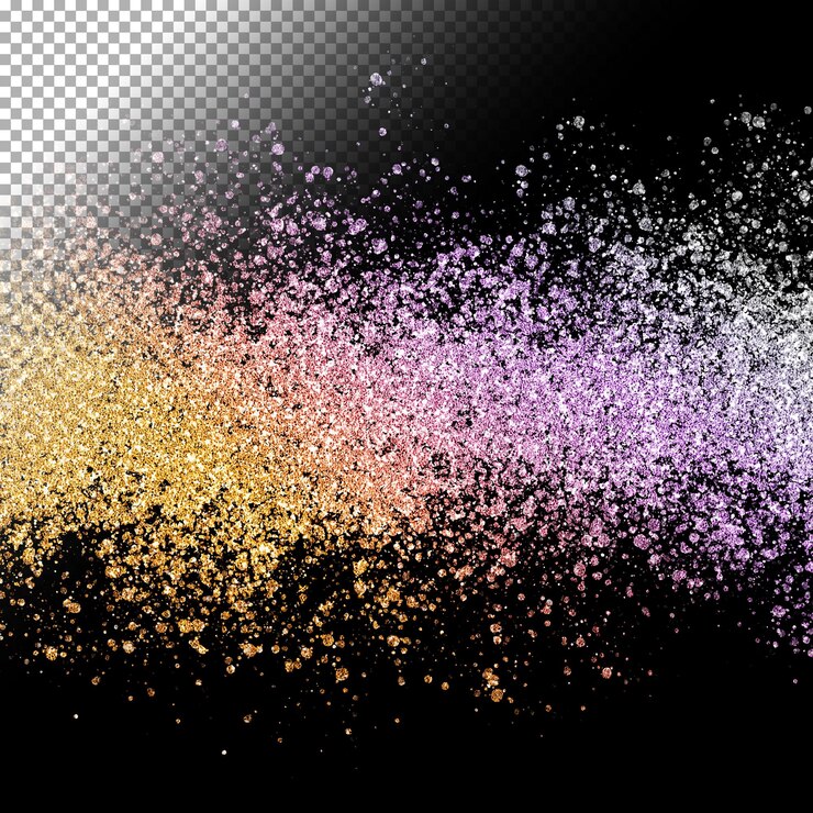 PSD fondo de brillo sobre fondo transparente