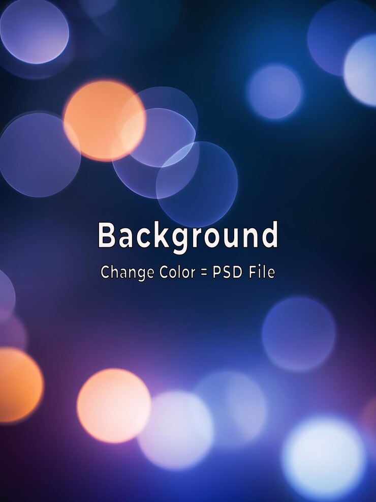 PSD fondo claro de bokeh azul oscuro y naranja abstracto de psd con textura suave y diseño moderno de ia