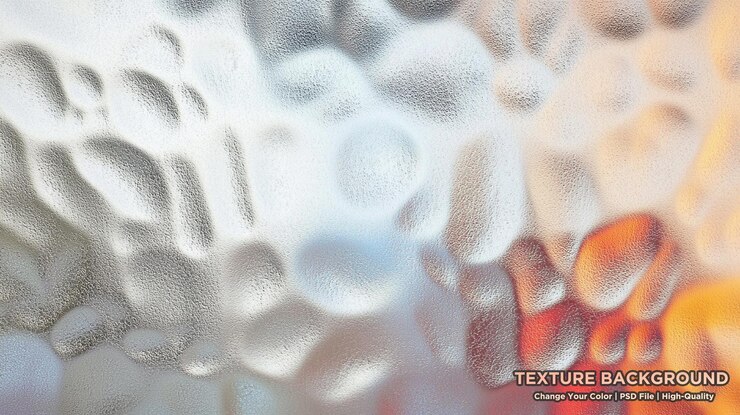 PSD un fondo de colores brillantes oscurecido y desordenado por gotas de agua en la superficie del vidrio