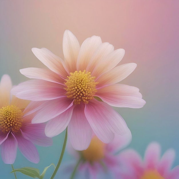 El fondo de un colorido campo de flores silvestres