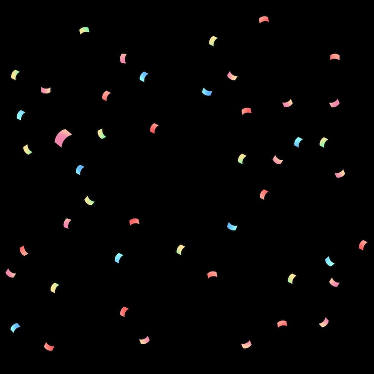 PSD fondo colorido del confeti