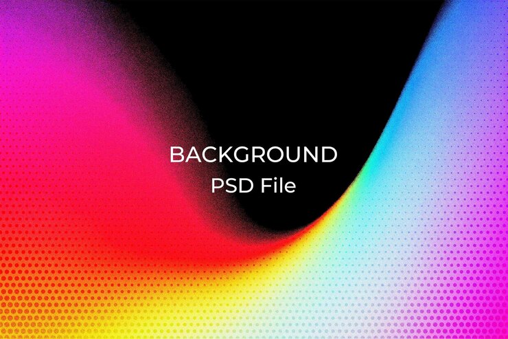 PSD un fondo colorido con un fondo de color arco iris y las palabras de espaldas a espaldas