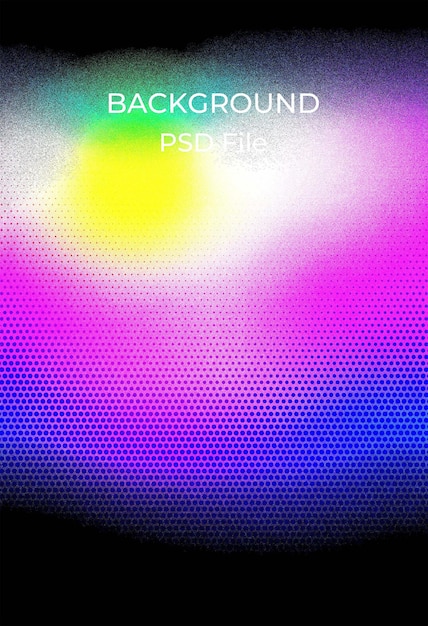 un fondo colorido con un fondo púrpura y rosa con un círculo amarillo en la parte inferior