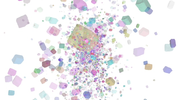 un fondo colorido con mucho brillo y un gran cuadrado de puntos