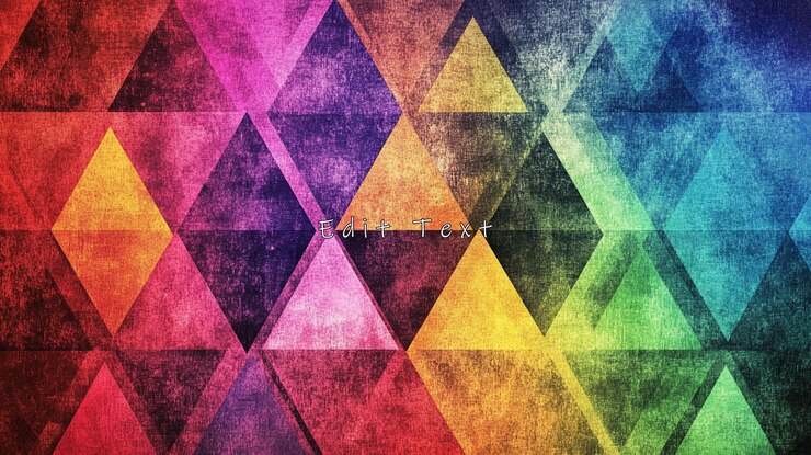 PSD fondo con un colorido patrón de triángulo geométrico 1