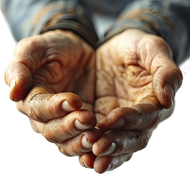 Fondo de comercio 3d mantenimiento de la mano imágenes aisladas fondo blanco