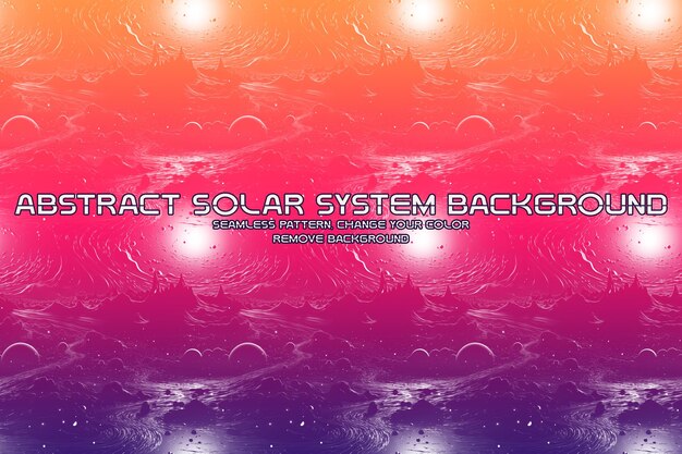 Fondo cósmico editable con patrones de planetas y estrellas