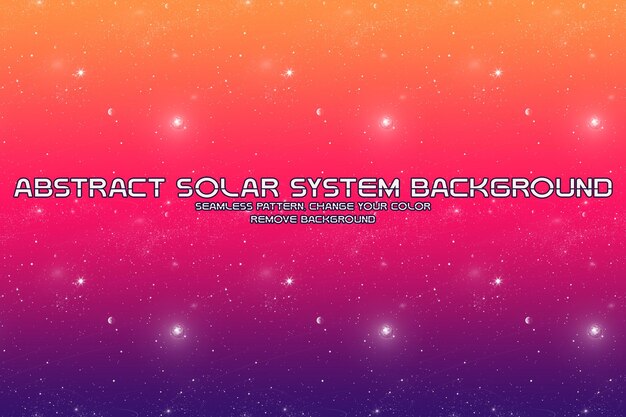 Fondo cósmico editable con patrones de planetas y estrellas