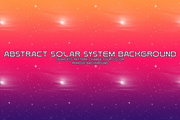 Fondo cósmico editable con patrones de planetas y estrellas