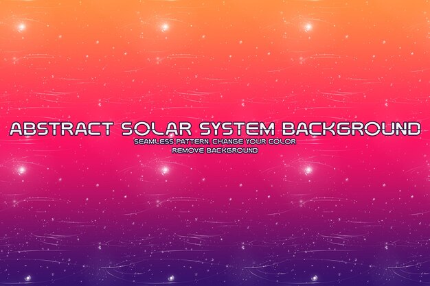 Fondo cósmico editable con patrones de planetas y estrellas