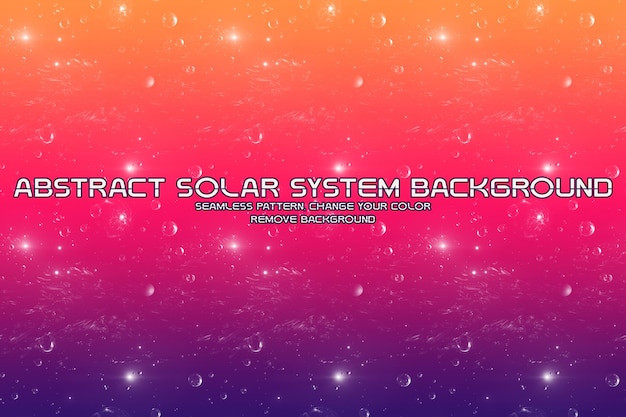 Fondo cósmico editable con patrones de planetas y estrellas