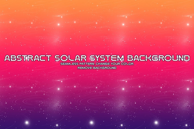 Fondo cósmico editable con patrones de planetas y estrellas