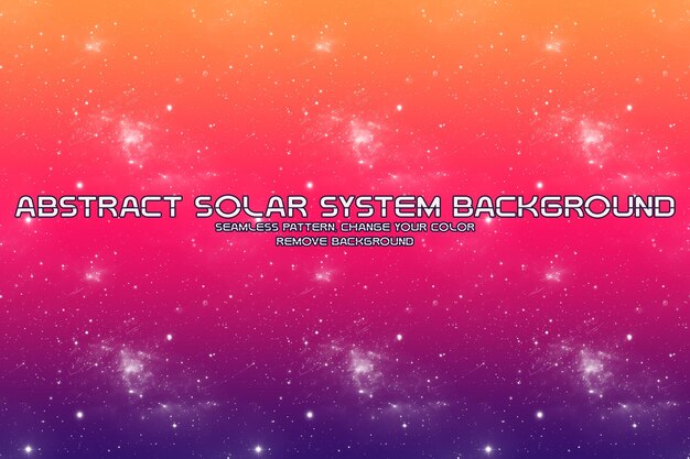 Fondo cósmico editable con patrones de planetas y estrellas