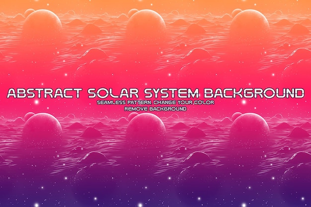 Fondo cósmico editable con patrones de planetas y estrellas