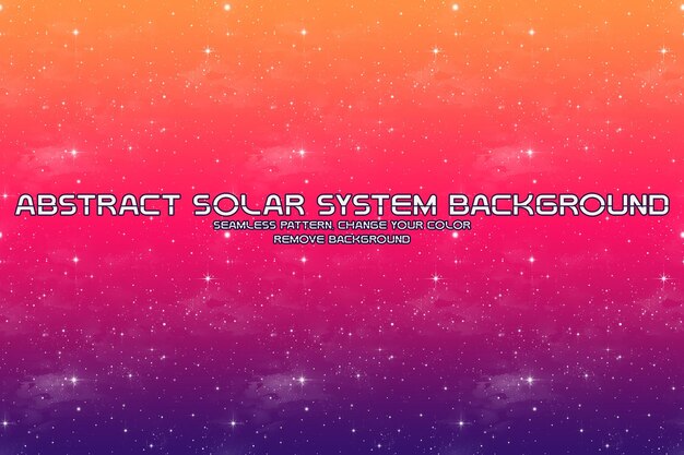 Fondo cósmico editable con patrones de planetas y estrellas