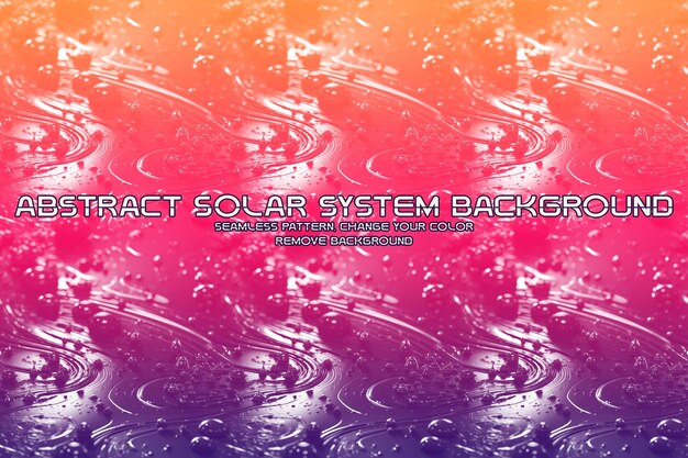 Fondo cósmico editable con patrones de planetas y estrellas