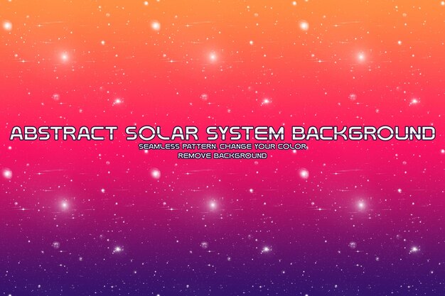 Fondo cósmico editable con patrones de planetas y estrellas