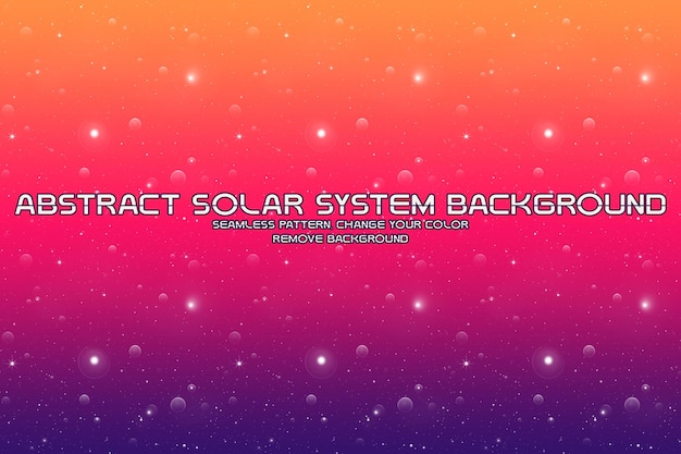 Fondo cósmico editable con patrones de planetas y estrellas