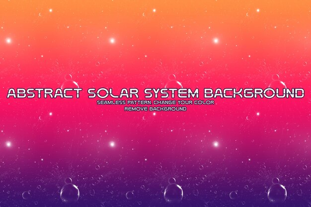 Fondo cósmico editable con patrones de planetas y estrellas