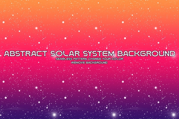 Fondo cósmico editable con patrones de planetas y estrellas