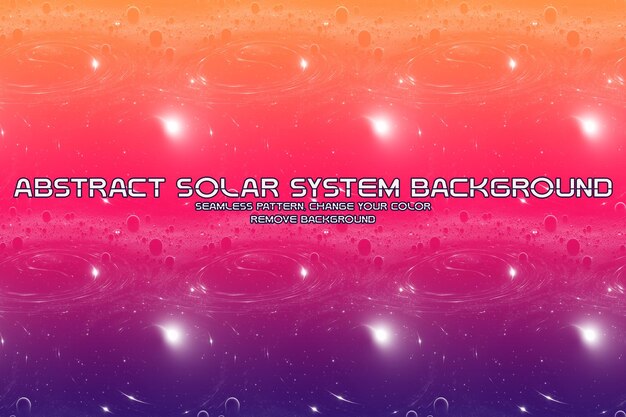 Fondo cósmico editable con patrones de planetas y estrellas