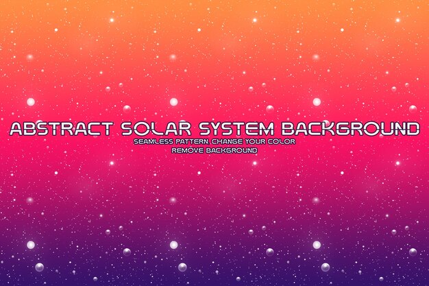 Fondo cósmico editable con patrones de planetas y estrellas