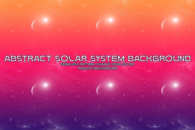 Fondo cósmico editable con patrones de planetas y estrellas